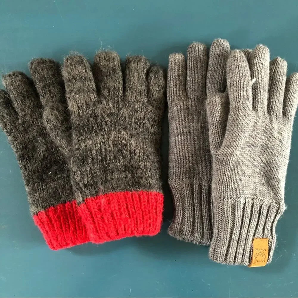 Knitted Gloves Girls’ Two Pairs